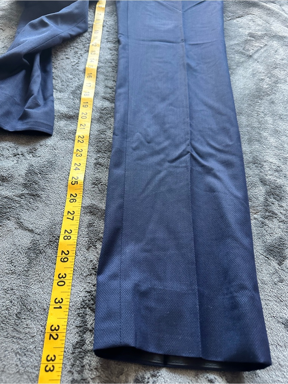 Massimo Dutti Men’s Navy Super 120’s Wool Dress Pants Size 31 NWT - Picture 14 of 16